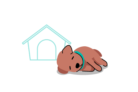 Resting in a different place than usual or trouble sleeping